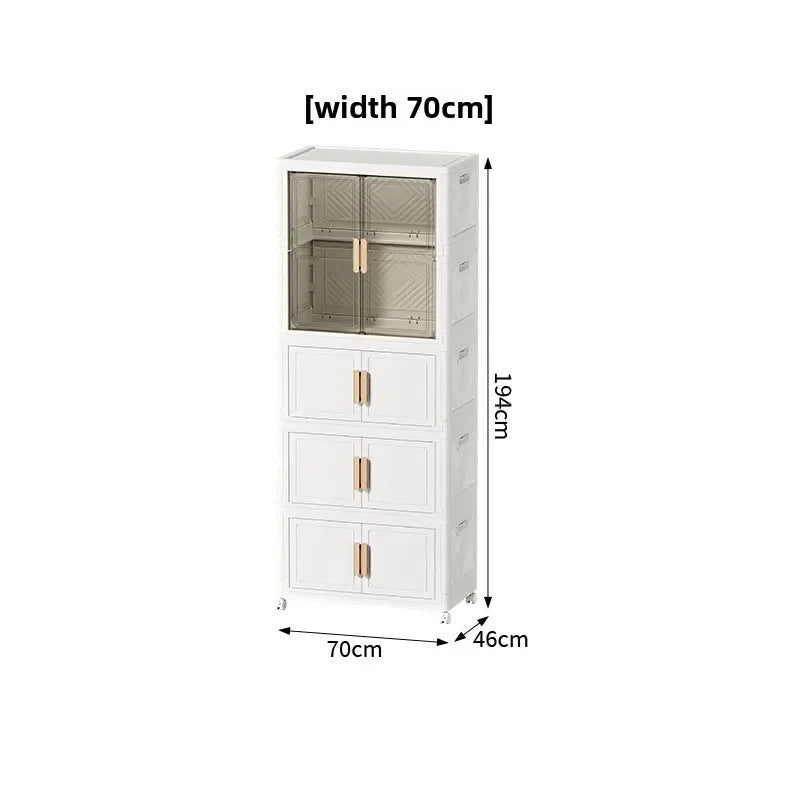 Multi-functional Wardrobe baby clothes storage box household large-capacity locker Oasis Select 70cmC