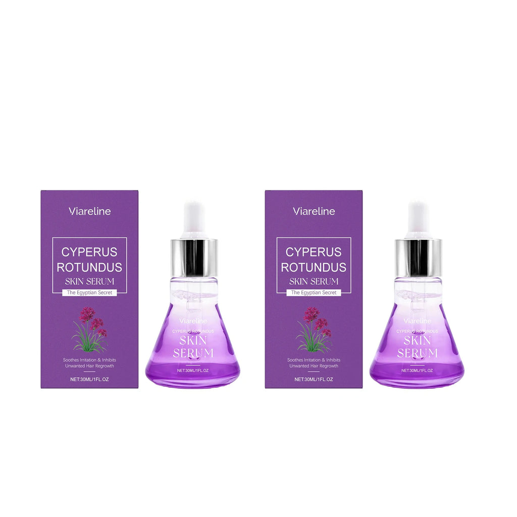 Cyperus Rotundus Skin Serum Hair Growth Inhibitor Natural Soothing Moisturizing Shrinking Pores Body Hair Removal Essence Liquid Oasis Select 60ml boxed