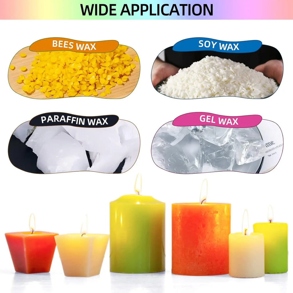 Candle Dye for Candle Making, Wax Color Chips for Wax Melts, Dye for Soy Wax, Beeswax, Paraffin Wax, 16 Colors x 5g Oasis Select