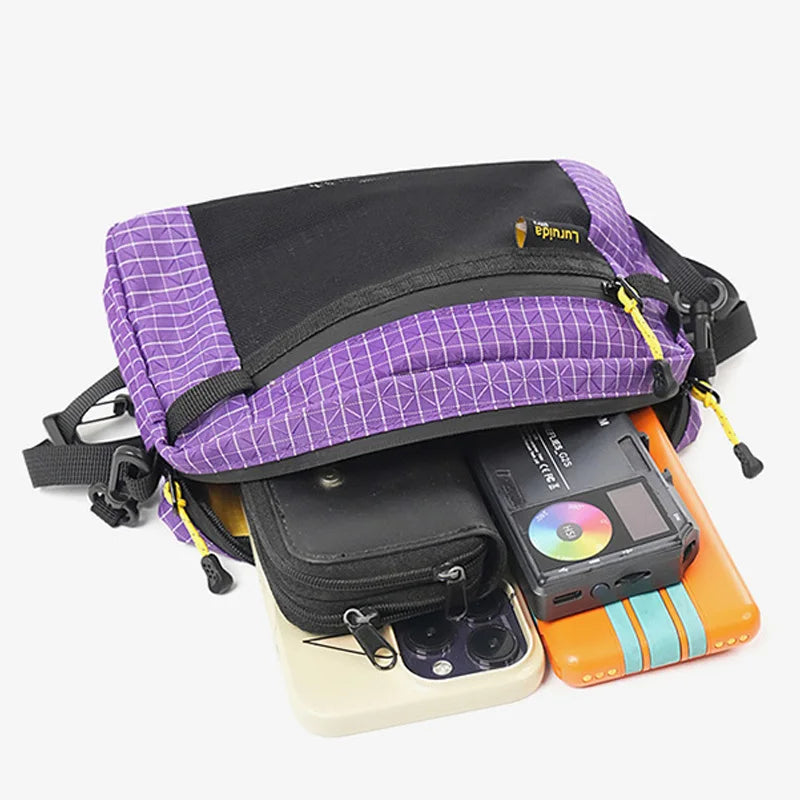1.1L Fiber Waist Pack Waterproof UltraLight Multi Pocket for Cycling Running Hiking Camping Outdoor Sports Gear Pouch Bag Oasis Select