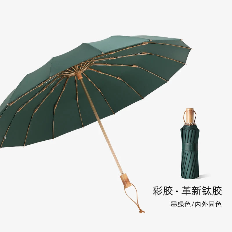 16 Bone titanium silver sun umbrella super sun protection UV umbrella sunshine and rain umbrella Oasis Select 15