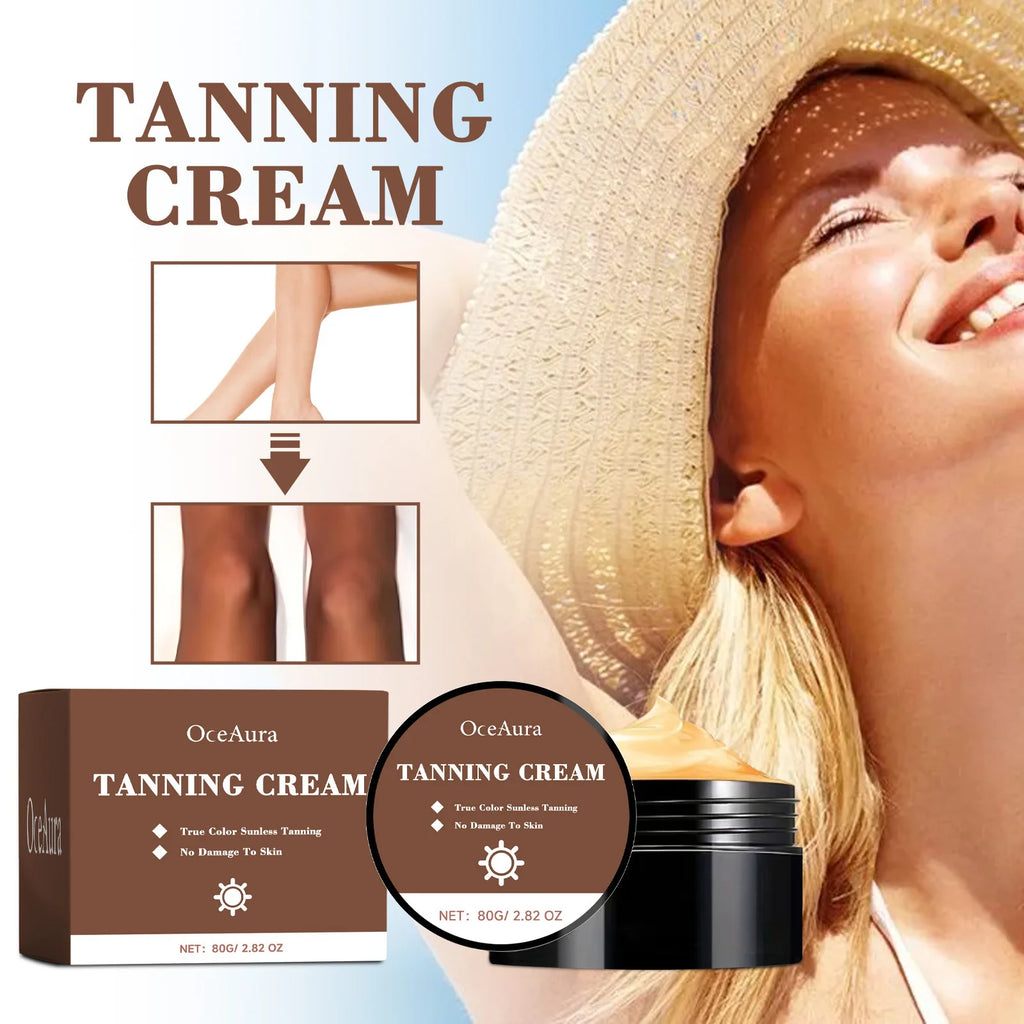 OceAura Self Tanner Bronzing Lotion – Sunless Tan Cream 80g