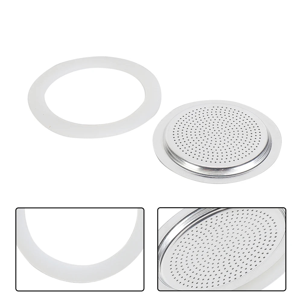 Coffee Rubber Ring Italian Moka Pot Flexible Washer Gasket Ring Replacenent Parts For Cups Moka Pot For Express Pots Oasis Select