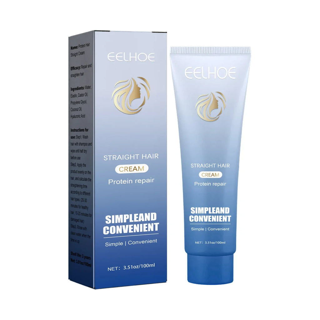EELHOE Keratin Hair Straightening Cream – Frizz & Curl Repair Hair Straightening Cream Oasis Select