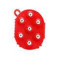 Double-Sided Massage Glove – 7-Bead & Steel Ball Brush Massage Glove Oasis Select red