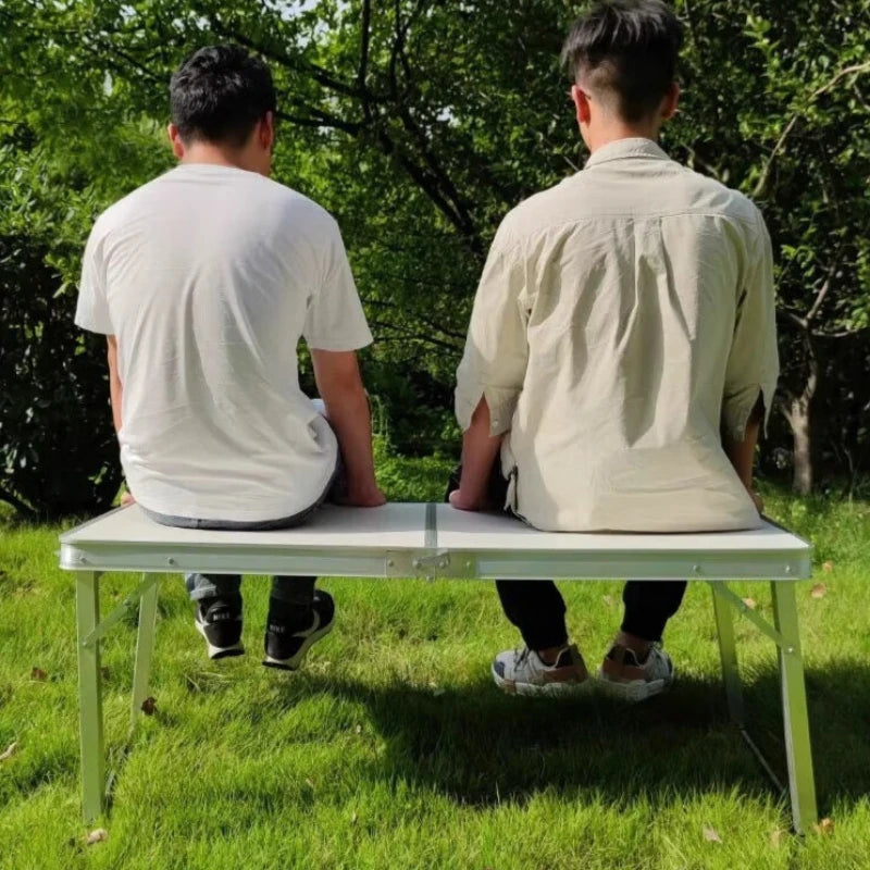 Folding table portable outdoor camping stall night market barbecue table aluminum alloy folding picnic table simple dining table Oasis Select