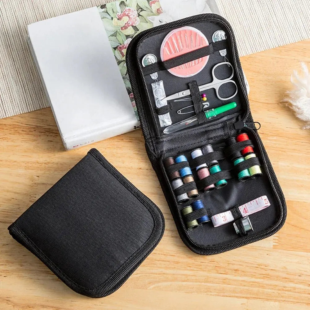 12 Needle Portable Mini Travel Household Sewing Box Set Sewing Kit Storage Bags Sundries Organizer Home Tools Oasis Select