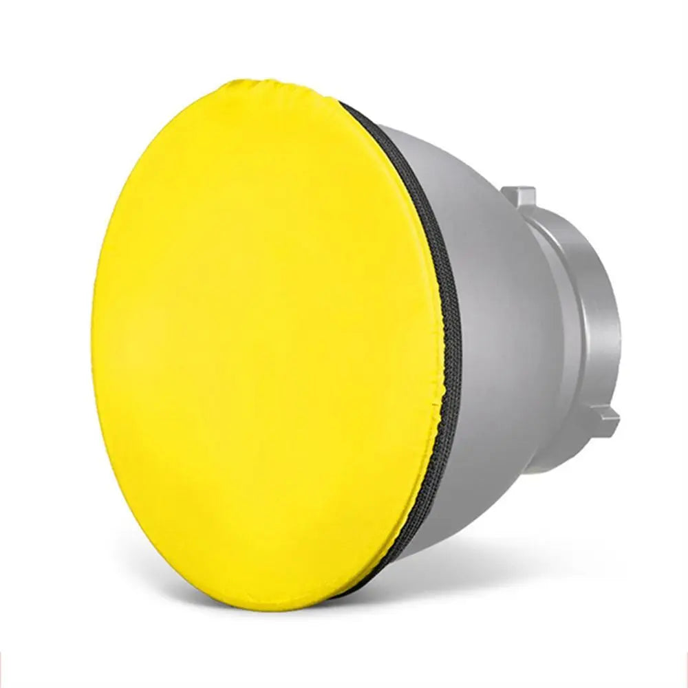 Soft Light Diffuser Sock 7" 18cm Soft Light Protective Cover Studio Strobe Bowen Mount Standard Reflector Photography Flash 55 ° Oasis Select Yellow--