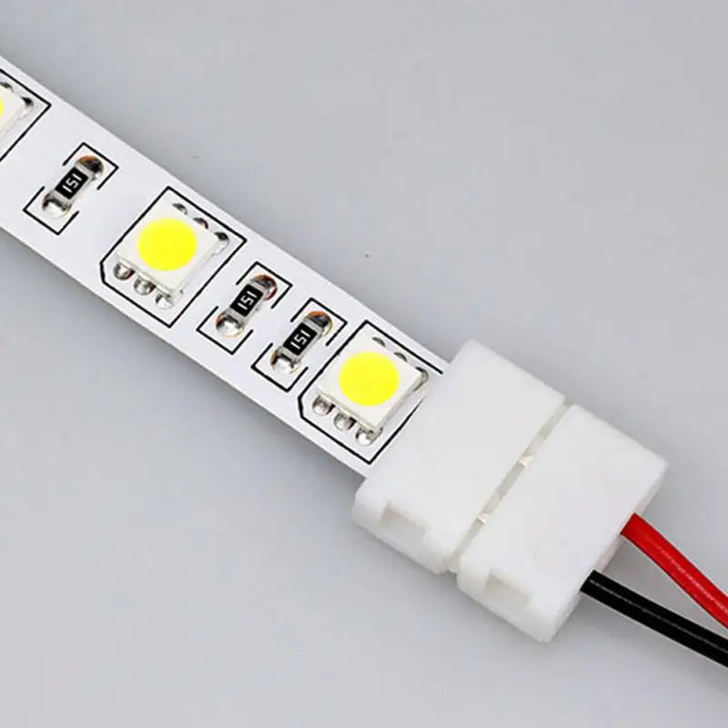 2 Pin 8mm 10mm LED Strips Lights Connector Splice Clip For 2835 3528 5050 5630 LED Strip Lamps Bar Conector Oasis Select