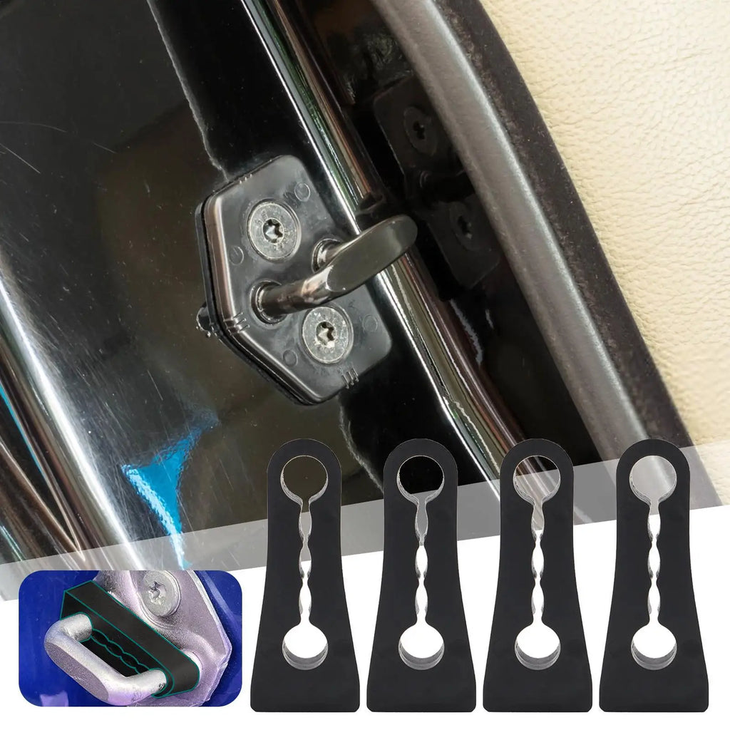 Rubber Shock Absorber for Car Door Car Door Lock Sound Damper 4PCS Wear-Resistant Sound Buffer Fashionable Car Accessory Oasis Select