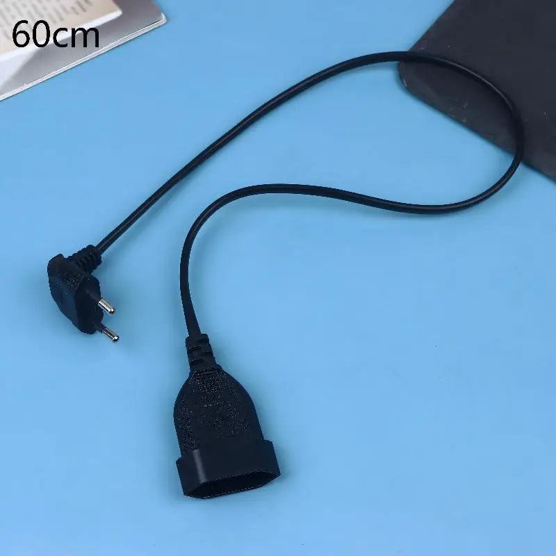 2-Prong EU Power Extension Cord; Male-Female Socket for PC & Table Lamp, 30/60/180/300CM Oasis Select A3