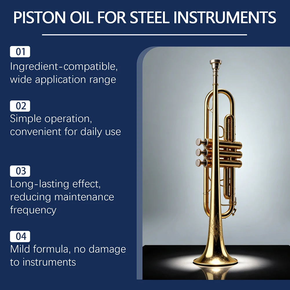 Professional Trumpet Valve Piston Oil Lubricant – 100ml