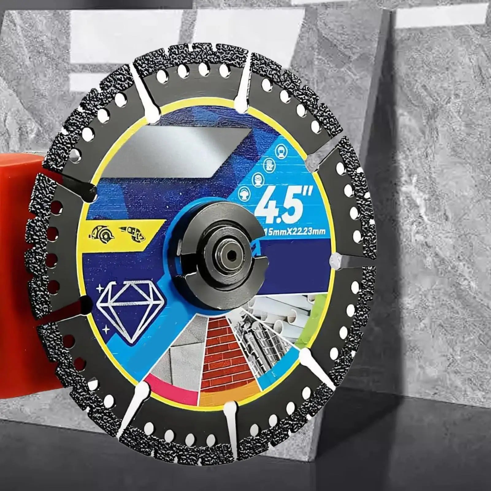 Grinding Saw Disc 4.5-Inch Angle Grinder Attachment Heavy Duty Grinding Wheel Tools for Tiles Marbles Concrete Steel PVC Pipes Oasis Select