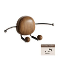 Traceless Wall Hook Rustic Wooden Suction Cup Hook Rack with 4 Stainless Steel Hooks Wall Mounted Organizer Hanger for Entryway Oasis Select Brown