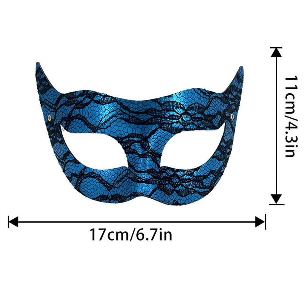 PVC Princess Half-Face Masquerade Mask | Halloween Carnival