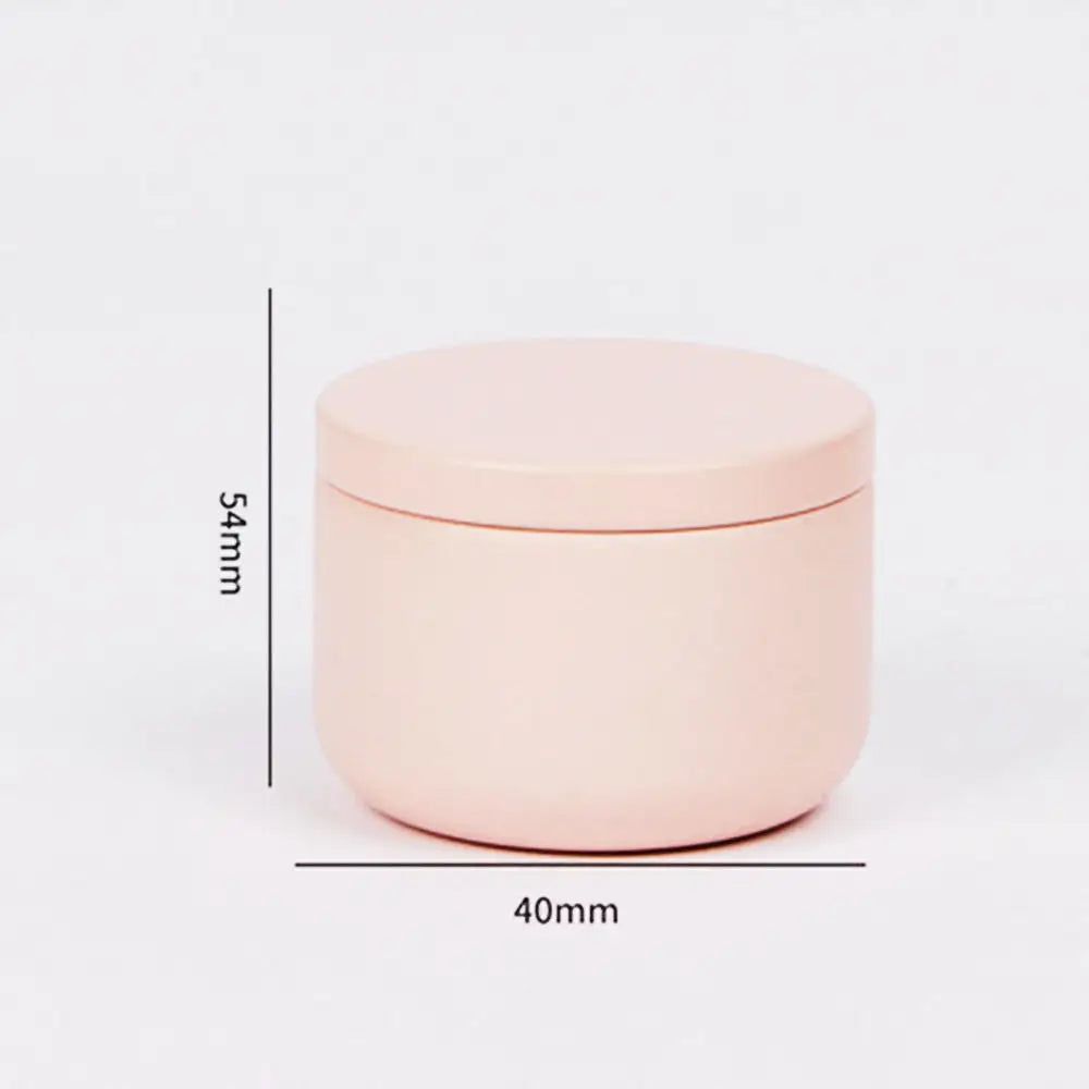 Portable Solid Color Mini Tin Box Tea Sealed Jar Packing Boxes Jewelry Candy Small Storage Can Coin Earring Headphones Gift Case Oasis Select Round Pink