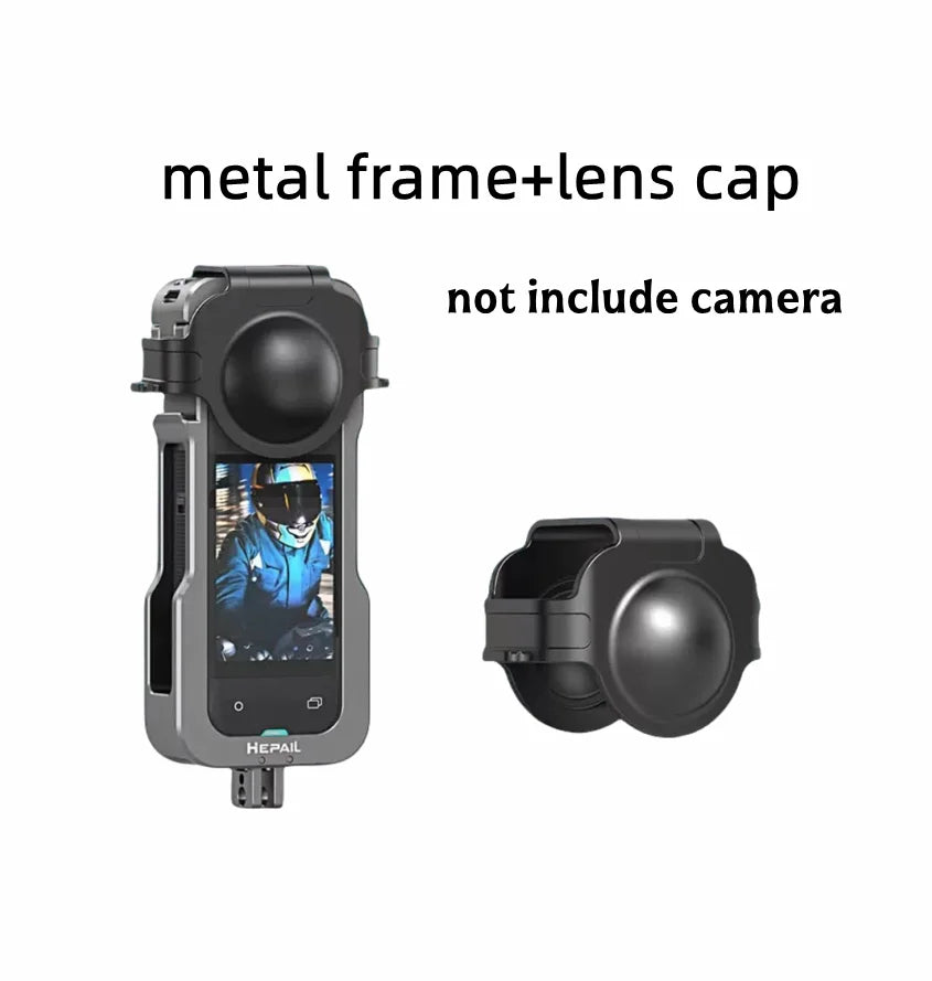 Insta360 X5 Metal Frame & Silicone Lens Cover | Anti-Drop Kit