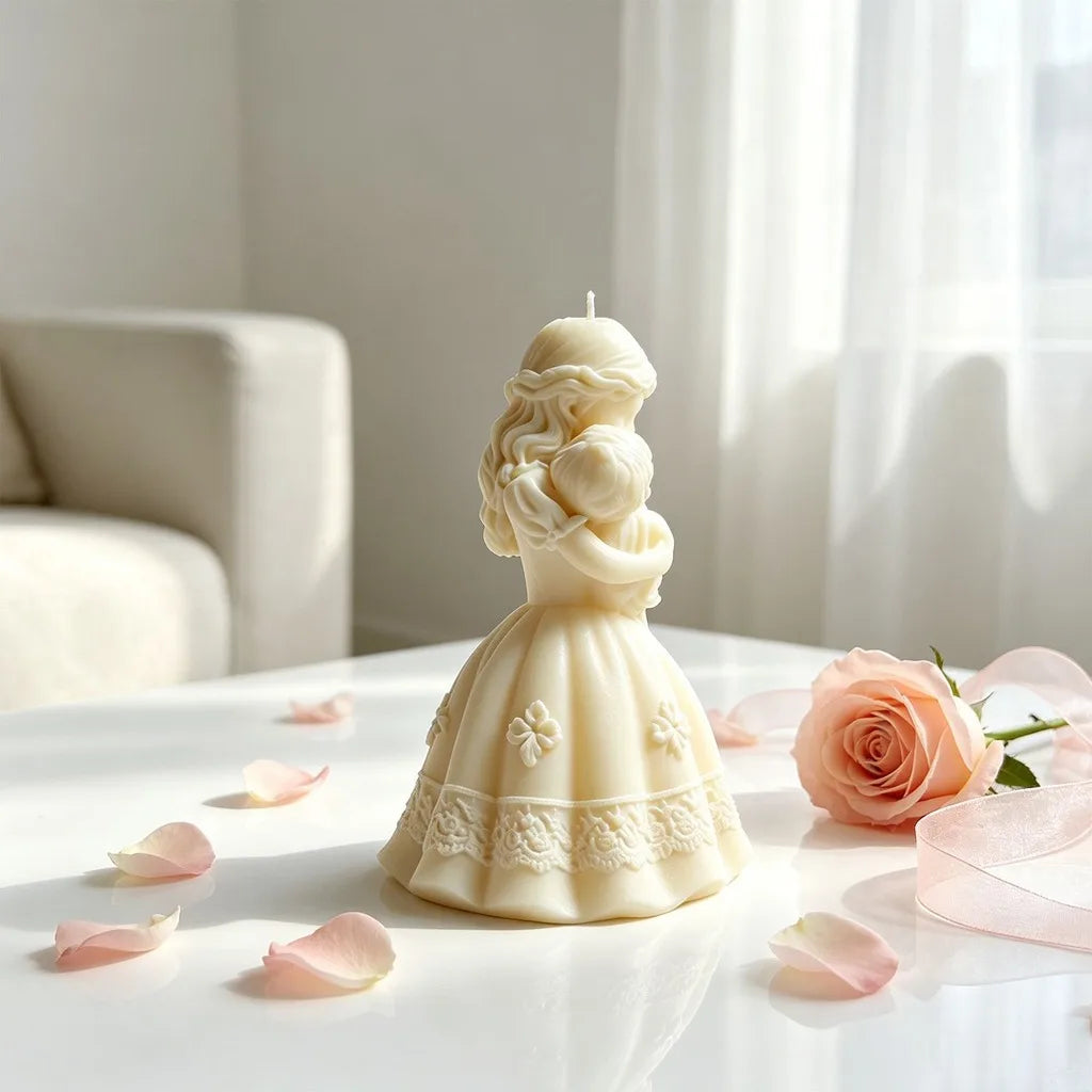3D Mother & Baby Silicone Mold for Candle Soap Plaster Crafts
