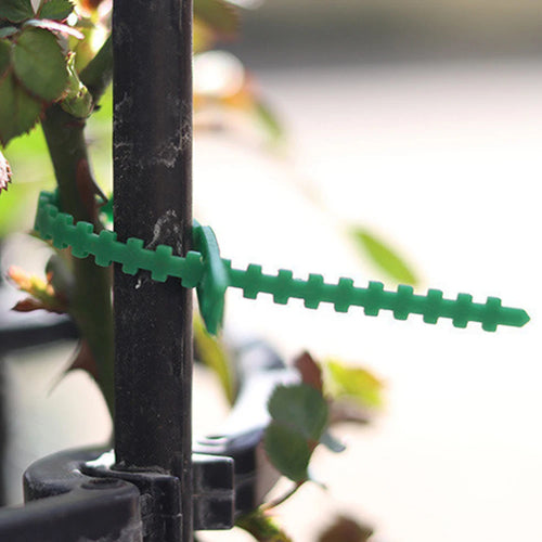 100-Pack Reusable Green Garden Plant Ties – Adjustable Cable Ties Garden Plant Ties Oasis Select United States