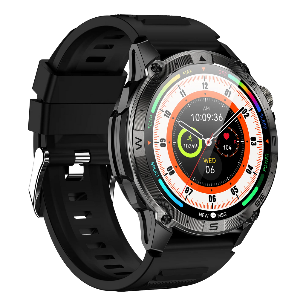 MINGCC HK08 AMOLED Smart Watch – GPS, Bluetooth Call, Waterproof