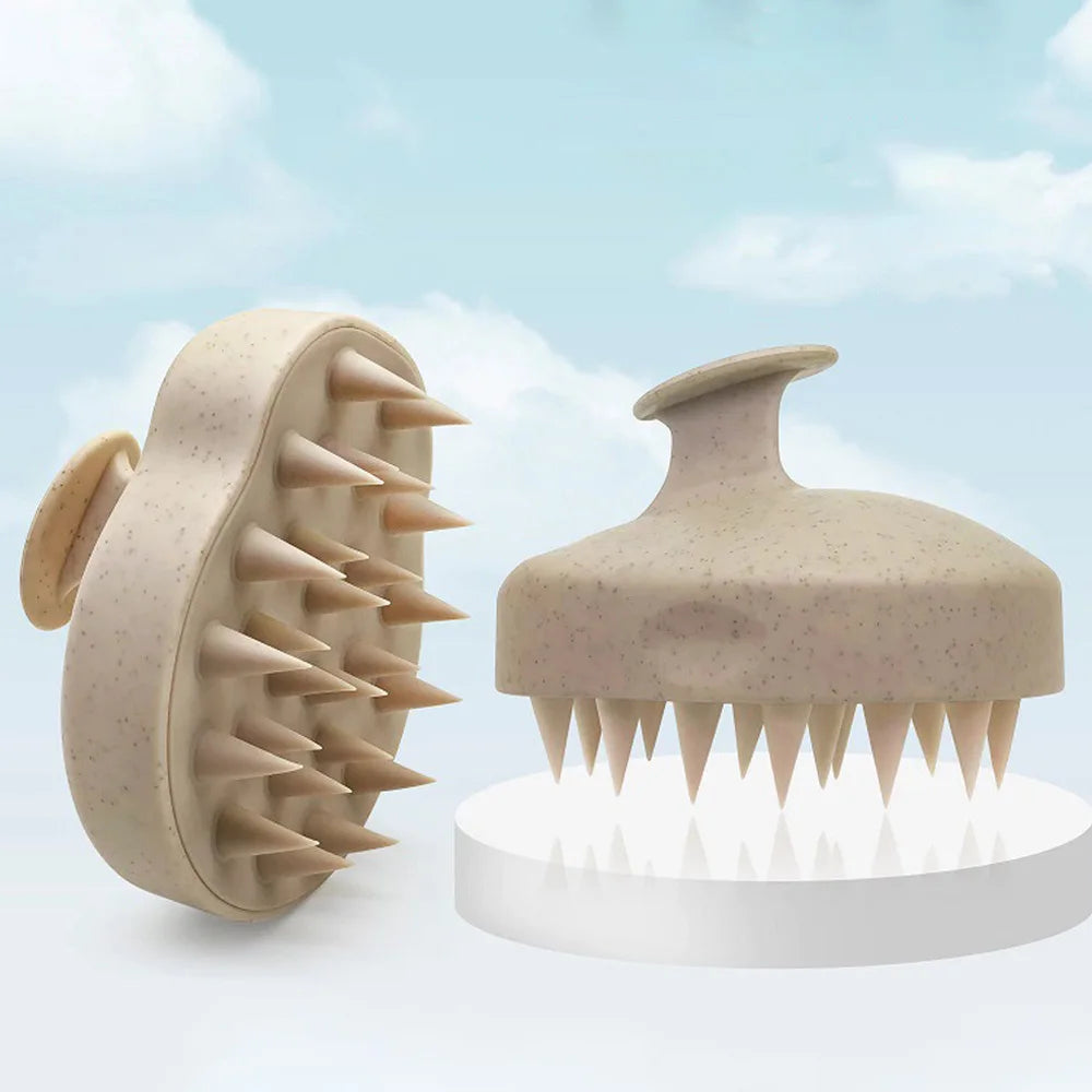 Silicone Scalp Massage Hair Wash Brush & Comb Set Scalp Massage Brush Oasis Select