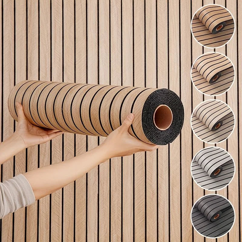 3D Textured Groove Waterproof Wall Sticker Easy To Tear And Apply Self-Adhesive Backing Suitable For Ceilings And Living Rooms. Oasis Select