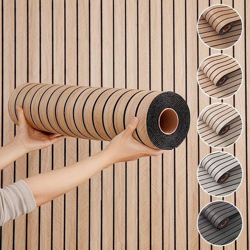 3D Textured Groove Waterproof Wall Sticker Easy To Tear And Apply Self-Adhesive Backing Suitable For Ceilings And Living Rooms. Oasis Select