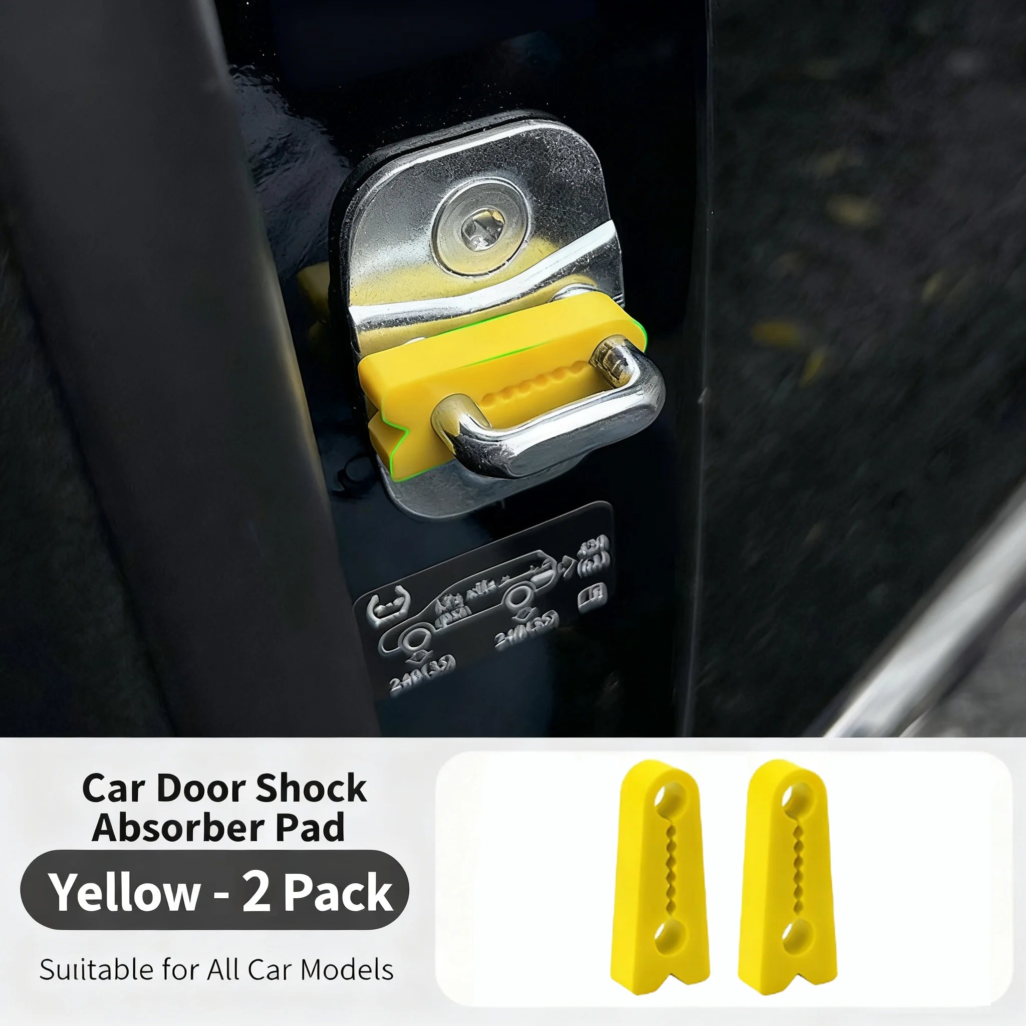 Silicone Car Door Lock Buffer Damper Pads – Universal Noise Reducer