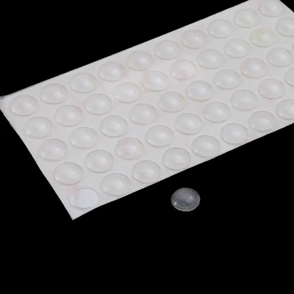50/64/80/100PCS Silicone Furniture Door Bumper Cushions Transparent Buffer Pads Anti-slip Self-adhesive Collision Cushion Oasis Select