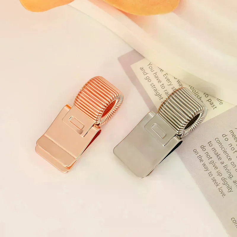Metal Pen Clip With Spring Creative Gold Retro Spring Clip Student Pen Clip For Notebooks School Oasis Select