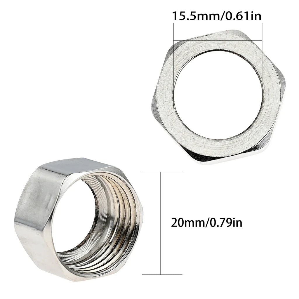 Universal Copper Shower Hose Connector Adapter Nut – All Finishes