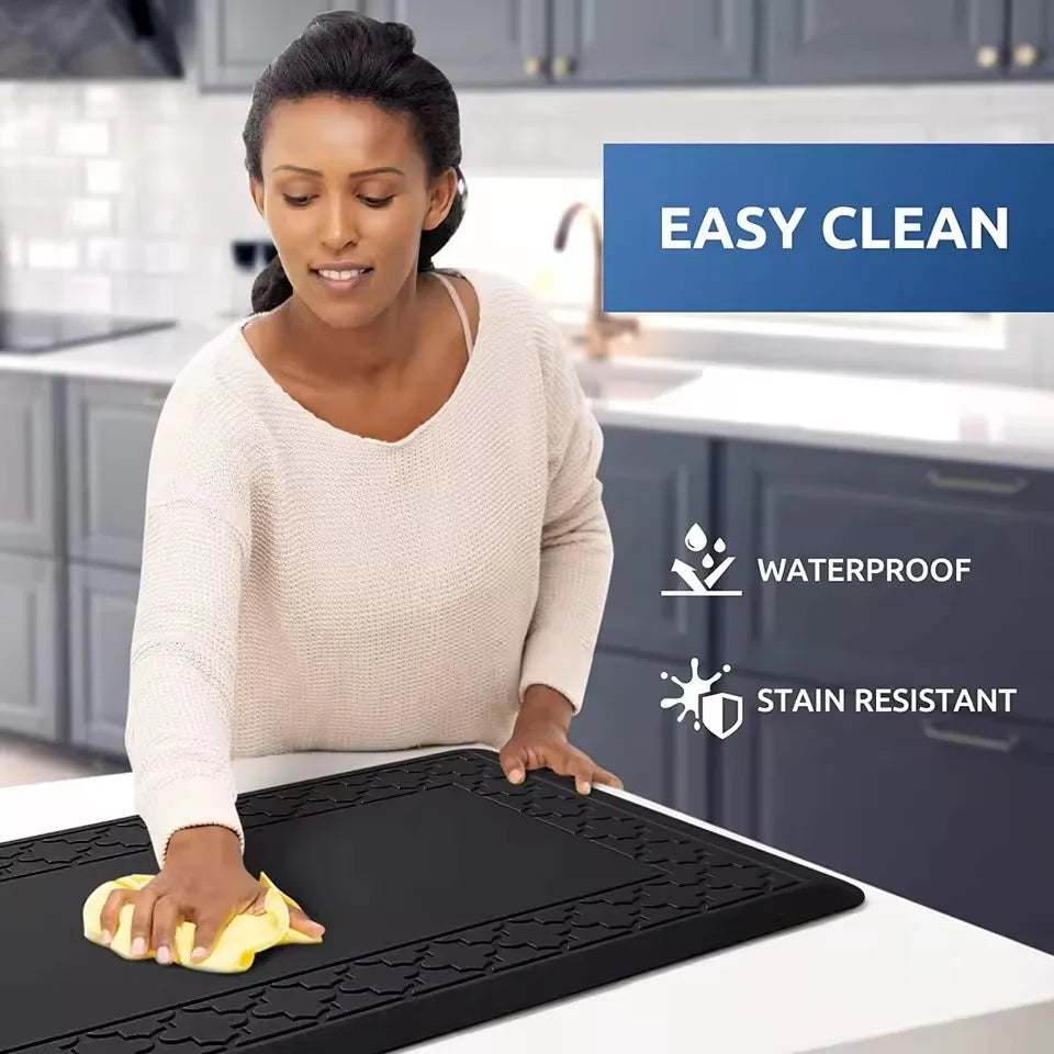 New Anti-Fatigue Standing Mat, Kitchen Mat with PVC Waterproofing, Non-Slip Kitchen Rug for Standing Desk, Kitchen, Office Oasis Select