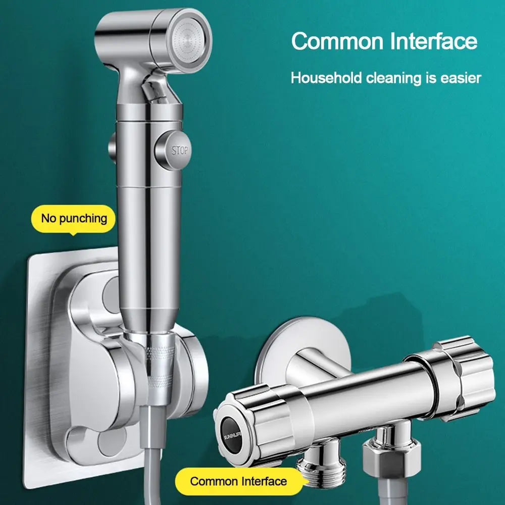 New Chrome Bidet Sprayer ABS Shattaff Shower shower head Bathroom Oasis Select