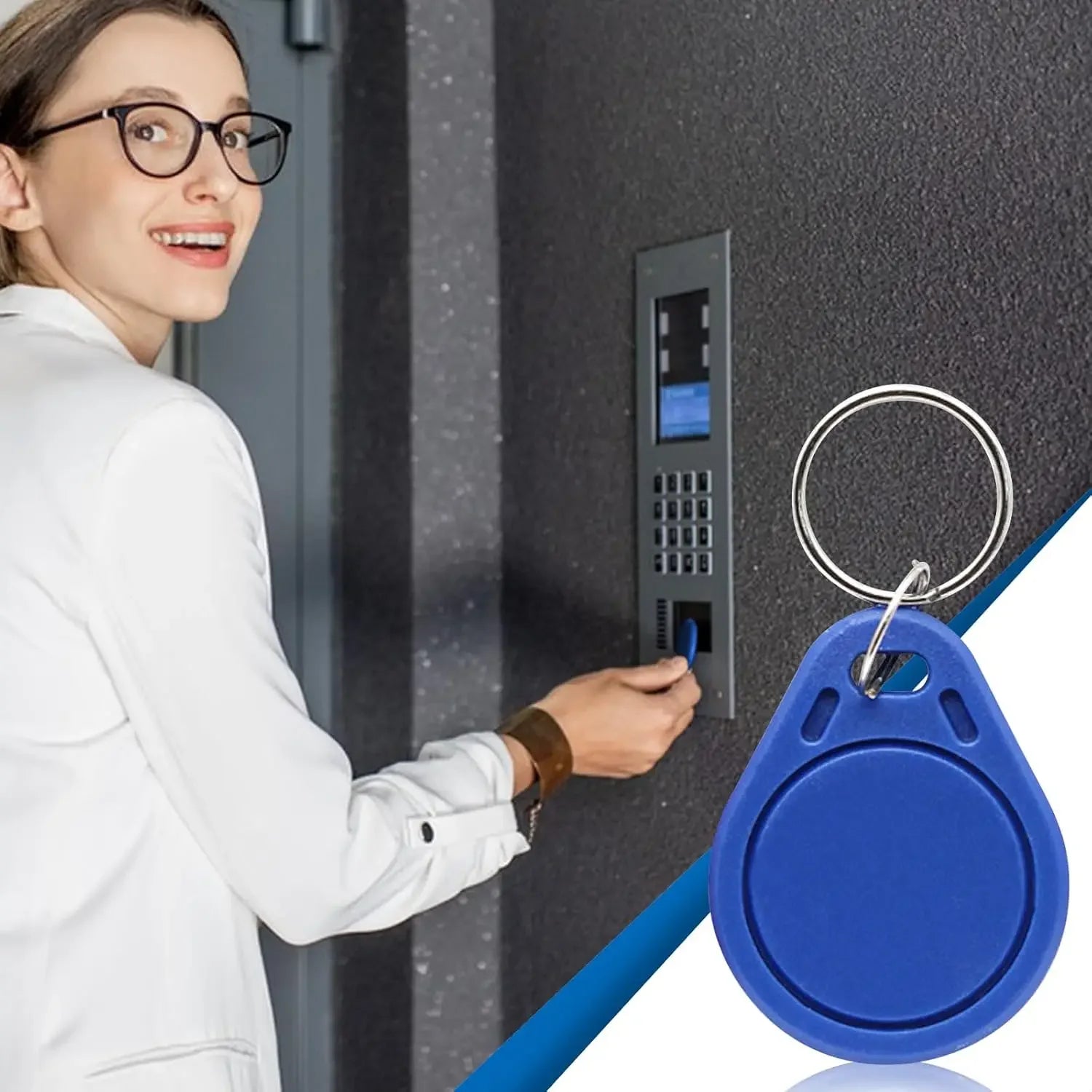 DIXSG 10/50/100pcs T5577 Rewritable 125KHz RFID Key Fob – Copy & Duplicate Proximity Token, Keyfobs Can Copy Card Oasis Select