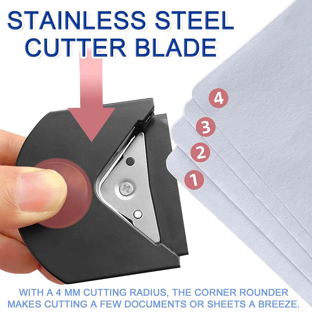 4mm Radius Corner Rounder Punch Paper Corner Rounder Paper Hole Cutter for Photo Paper,Black Oasis Select