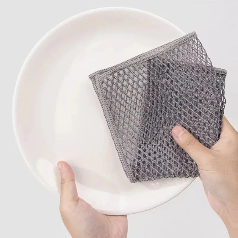 Non-Scratch Wire Dishcloth – Reusable Steel Wool Scrubber Kitchen Scrubber Cloth Oasis Select
