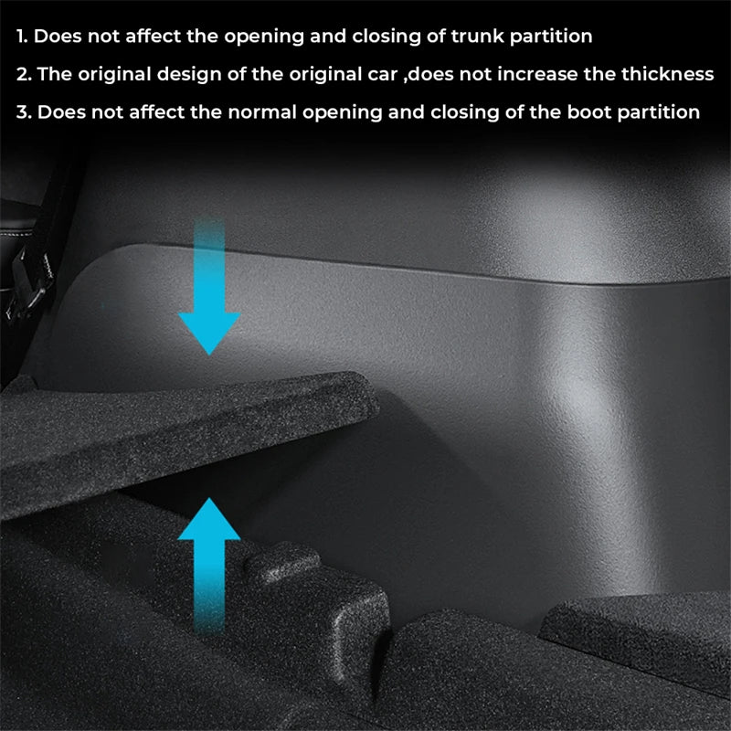 Car Rear Trunk Side Guards For Tesla Model Y 2022 2023 TPE Cover Fluff Surface Corner Protection Shell Auto Rear Trunk Protector Oasis Select