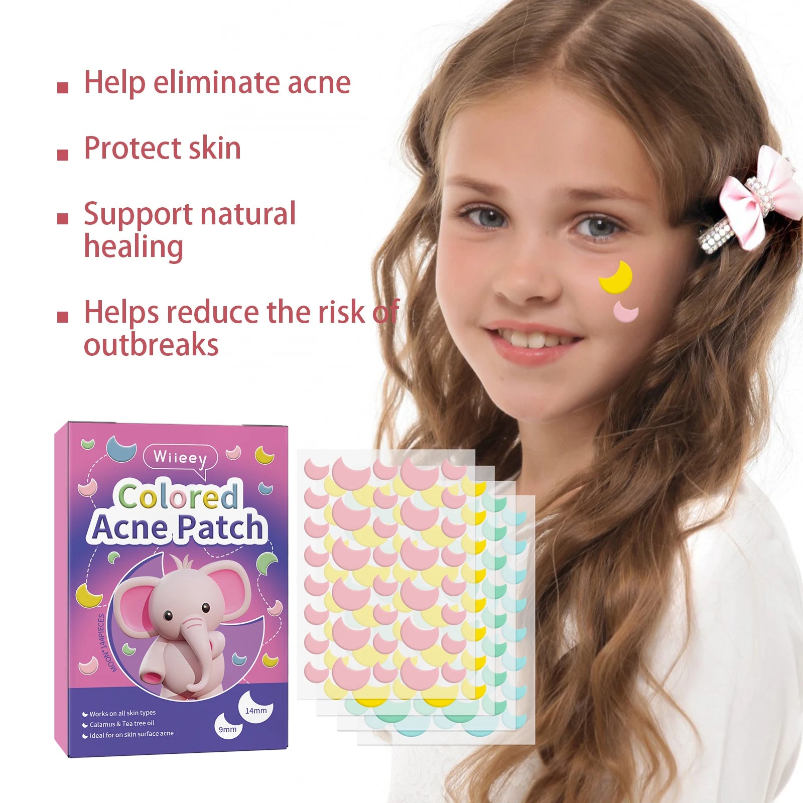Pimple Patch Invisible Clear Facial Acne Patch Covering Acne and Blemishes Cloud Circle Moon Stars Love Shaped Pimples Patches Oasis Select
