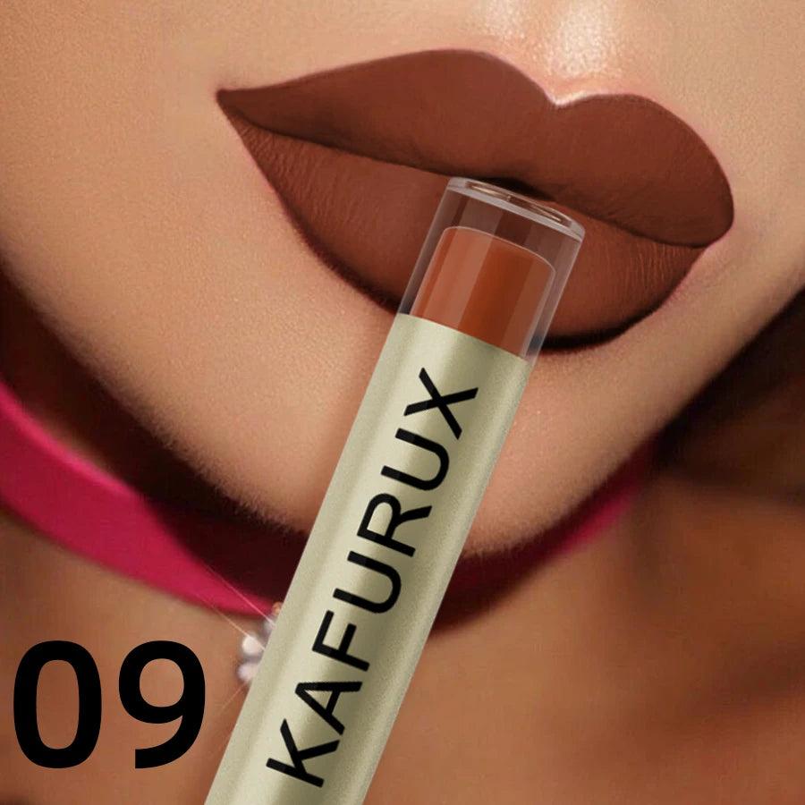 KAFURUX 20-Color Velvet Matte Liquid Lipstick – Waterproof