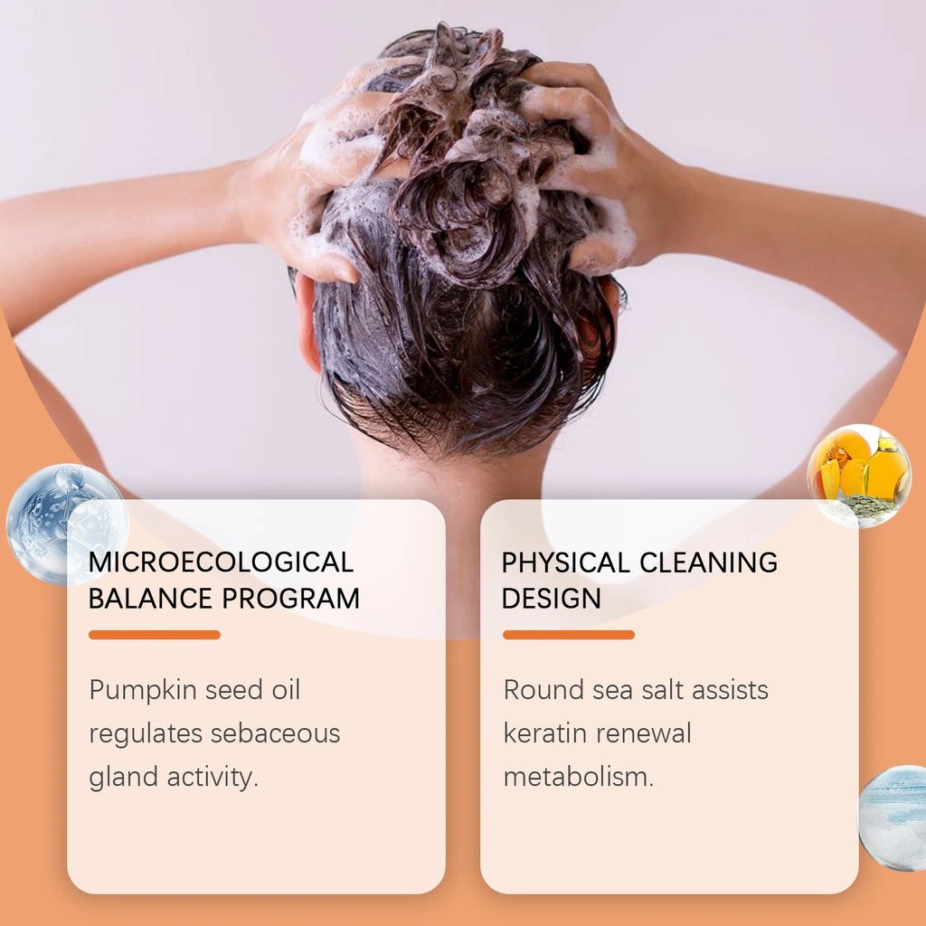 HOEGOA Pumpkin Scalp Scrub + Massage Comb | Tea Tree 100g