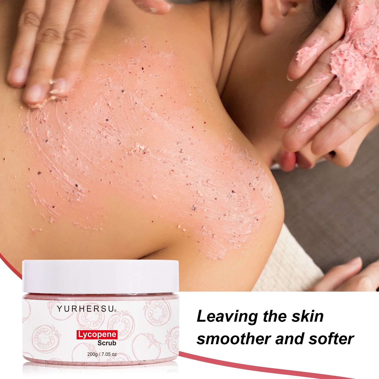 YURHERSU Lycopene Deep Cleansing Face Scrub 200g Face Scrub Oasis Select 200g