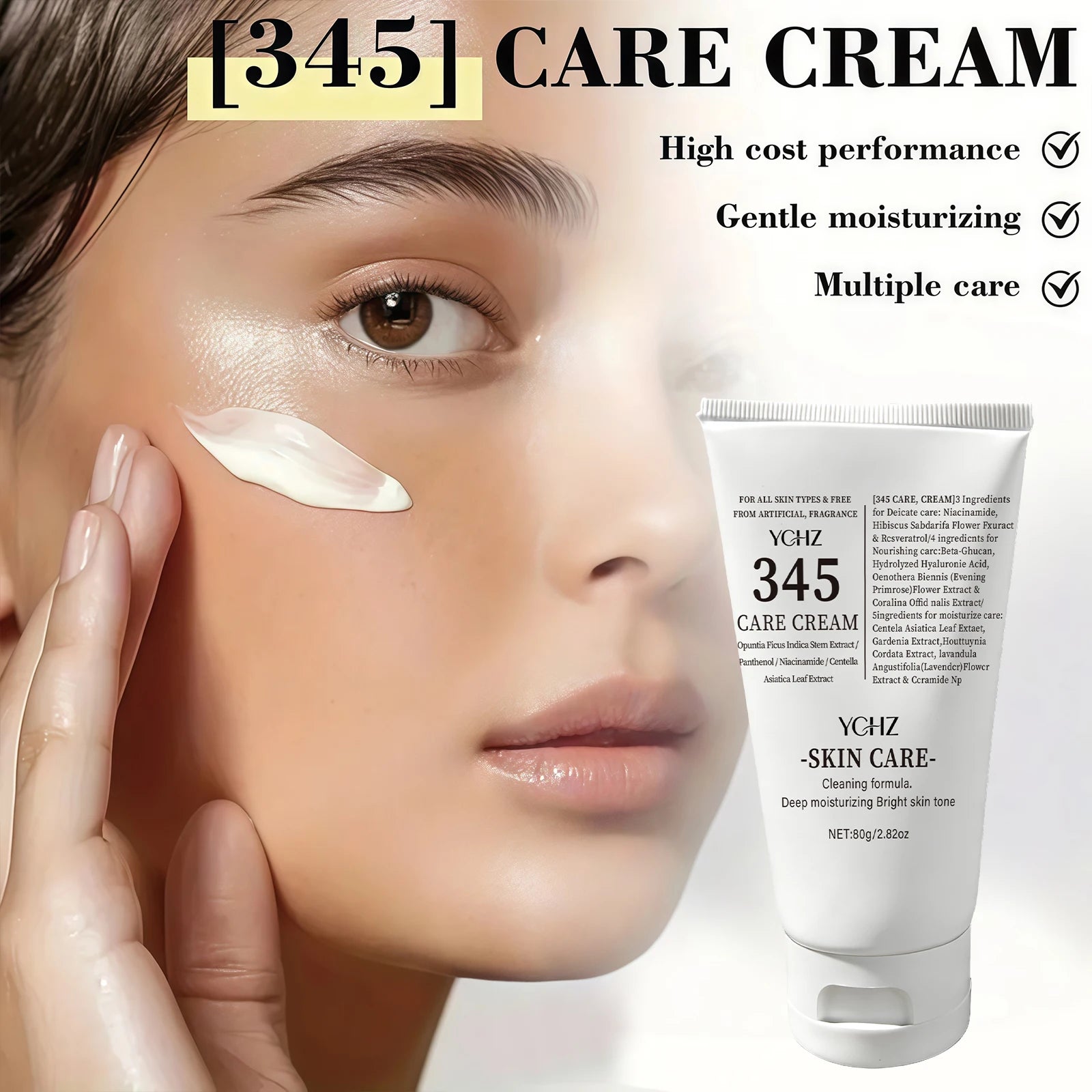YCHZ 345 Night Face Cream – Hydrating & Brightening | 80g