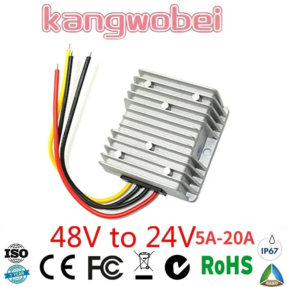 48V to 24V 5A-20A Step Down Buck DC-DC Power Converter 48 Volt to 24 Volt 5 AMP Voltage Regulator Voltage Reducer with CE RoHS Oasis Select