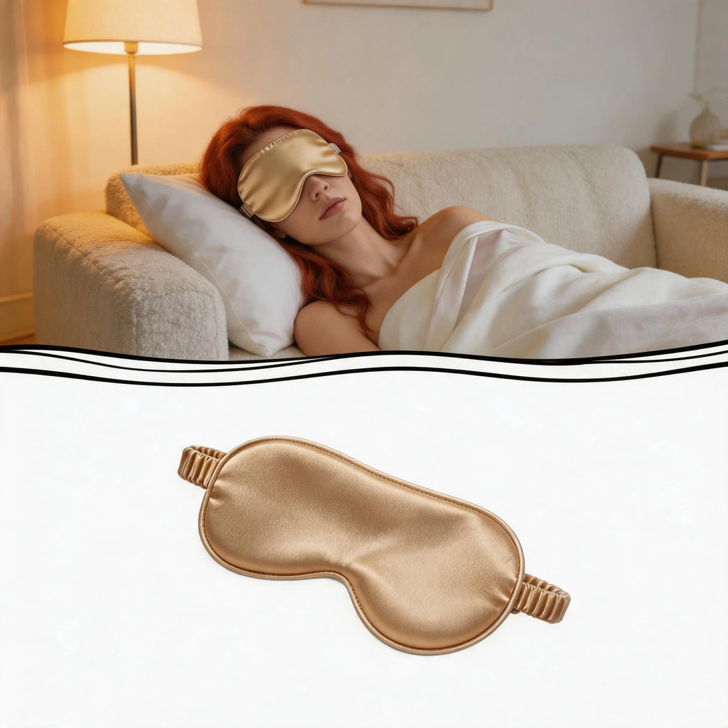Light Blocking Sleep Eye Cover 1pcs Imitated Silk Comfortable Soft Breathable Night Sleeping Eye Shield Eye Care Sleep Use Tools Oasis Select
