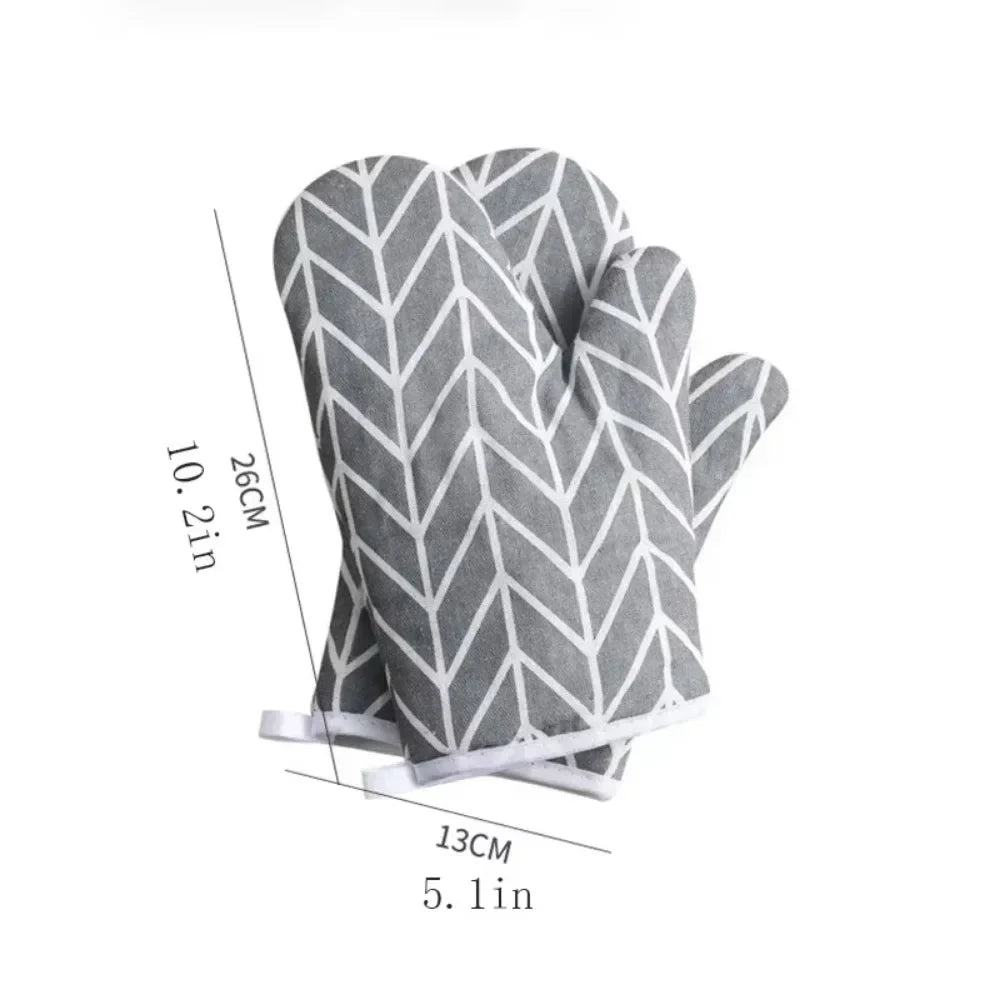 1pc Heat Insulating Anti Scald Gloves High Temperature Resistant Kitchen Mitts Non Slip Oven Mitt Microwave Cooking Protection Oasis Select