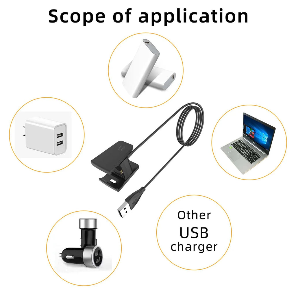 Compatible with Fitbit Charge 2 Charger, Replacement USB Charging Cable Cord Charger Cradle Dock Adapter for Fitbit Charge 2 Oasis Select