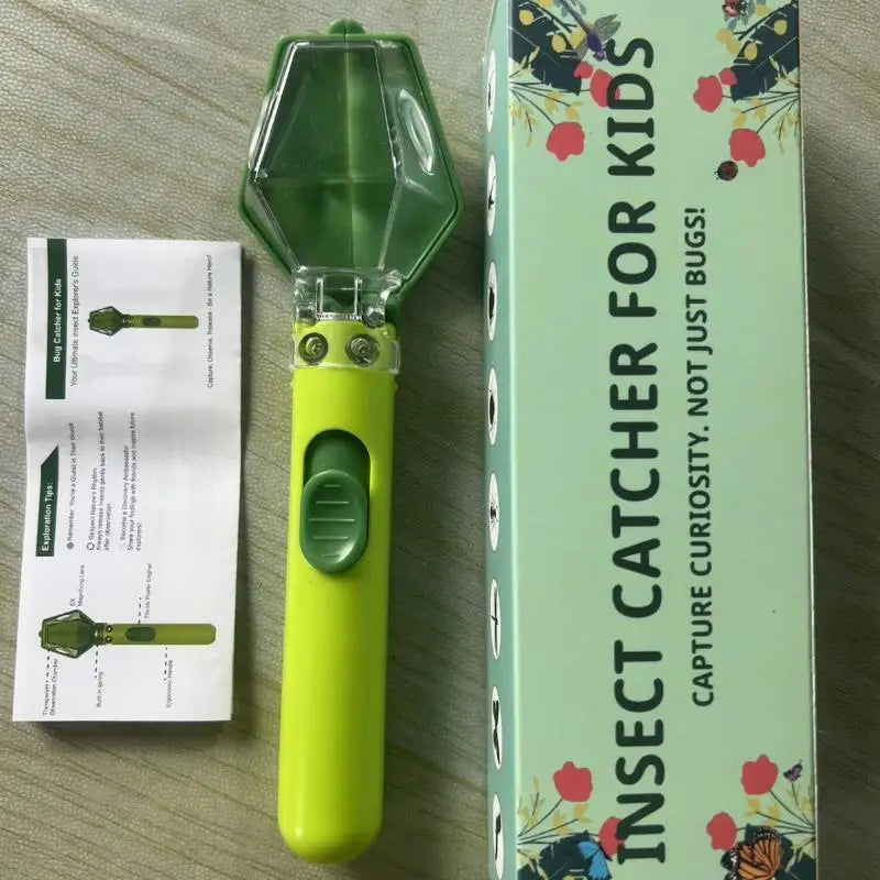 Kids Magnifying Glass Viewer Box, Bug Catcher Observation Container, Outdoor Nature Exploration Educational Science Toy Oasis Select Green