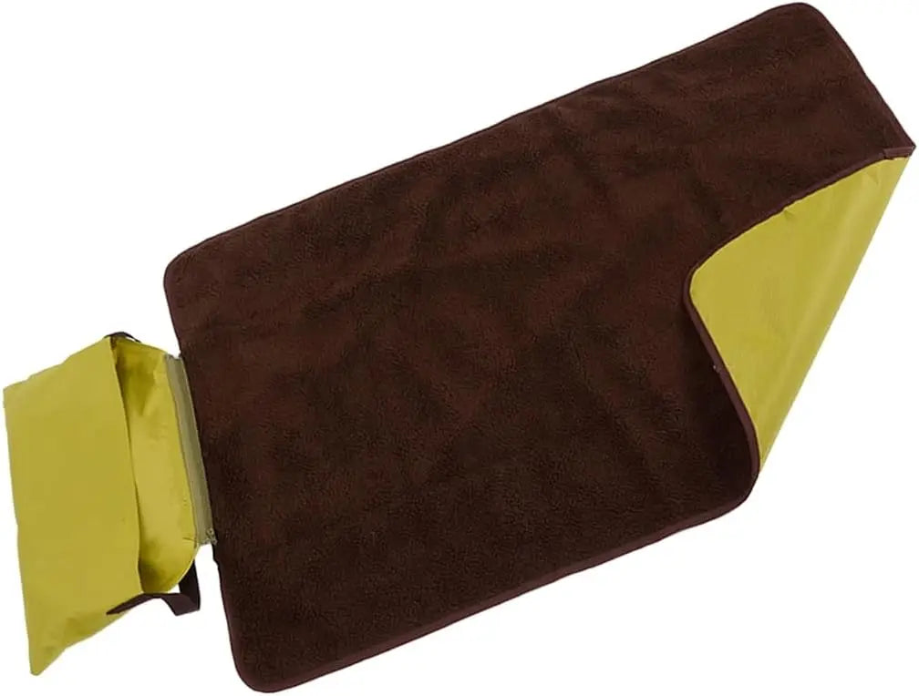 Foldable Pet Mat 100x70cm Portable Cat Dog Sleeping Pad with Storage Bag for Indoor Outdoor Camping Travel All Season Use Oasis Select Green