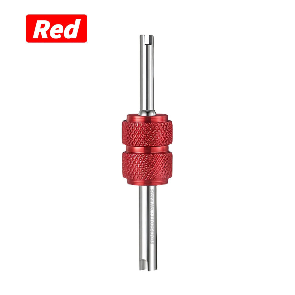Universal Tire Valve Core Stems Remover Screwdriver Auto Truck Bicycle Wheel Repair Tool Dual Use Car Accessories Tire Remover Oasis Select Red