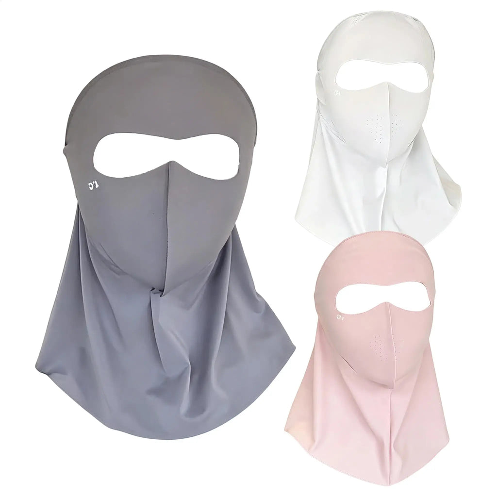 Sunscreen Summer Neck Face Mask UV Protection Breathable Ice Silk Sun Protection Masks Veils Outdoor Sport Face Cover Mask Scarf Oasis Select